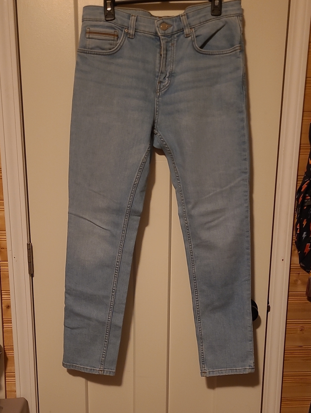 Zara Light Blue Straight Leg Jeans